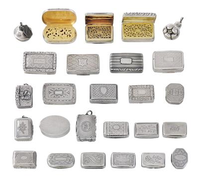 A Vinaigrette Collection, - Silver