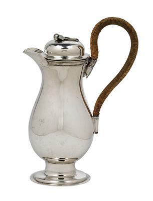 A Neo-Classical Coffee Pot from Vienna, - Silver