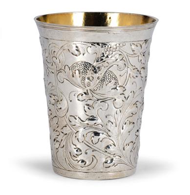 A Baroque Beaker, - Silver and Russian Silver