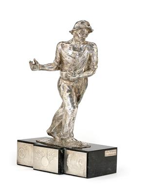 A Large Sculpture of a Sower from Milan, - Stříbro a Ruské stříbro