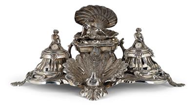 A Writing Set from Paris, - Silver and Russian Silver