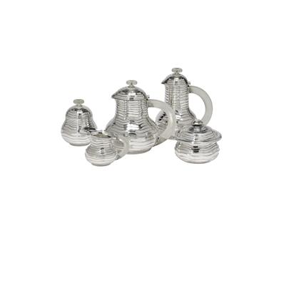 A Tea and Coffee Service from Rome, - Silver and Russian Silver