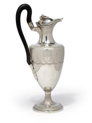 An Empire Period Jug from Vienna, - Silver and Russian Silver