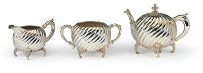 A Tea Set from Vienna, - Silver and Russian Silver