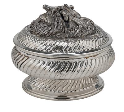 “BUCCELLATI” - a Covered Tureen, - Silver and Russian Silver