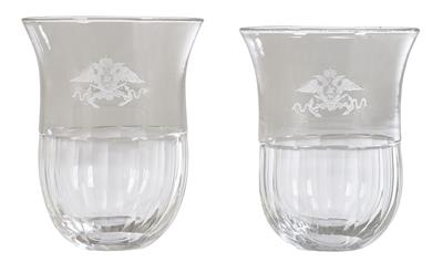 2 Cups from the Service of the Imperial Yachts, - Silver and Russian Silver
