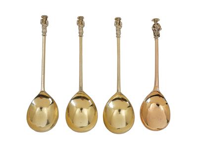 4 Spoons from England, - Stříbro a Ruské stříbro