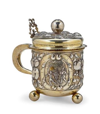 A Historicist Tankard from Germany, - Silver and Russian Silver