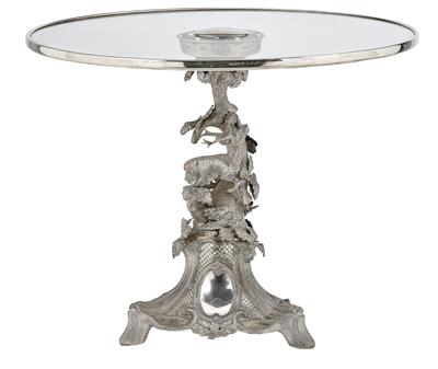 A Hunting Centrepiece from Germany, - Silver and Russian Silver