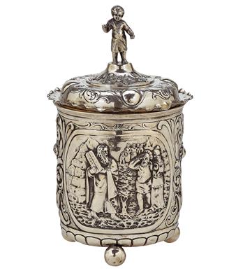 A Historicist Cup with Cover, - Silver and Russian Silver