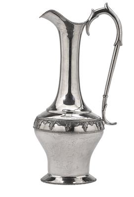 A Wine jug from Italy, - Silver and Russian Silver