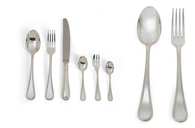 A Cutlery Set for 12 Persons, from Italy, - Stříbro a Ruské stříbro
