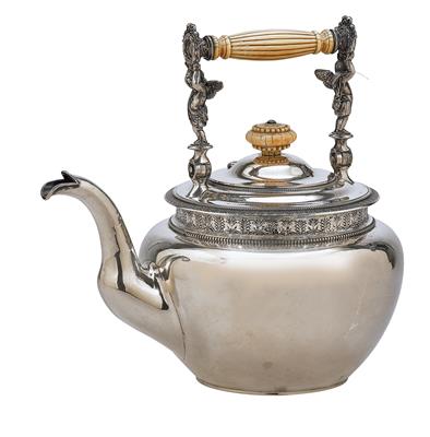 Nikols  &  Plinke - St. Petersburger Teekessel, - Silber und Russisches Silber