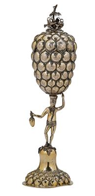 A Pineapple-Shaped Goblet from Nuremberg, - Silver and Russian Silver