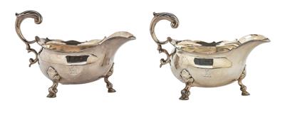 A Pair of George III Gravy Boats from London, - Argenti e Argenti russo
