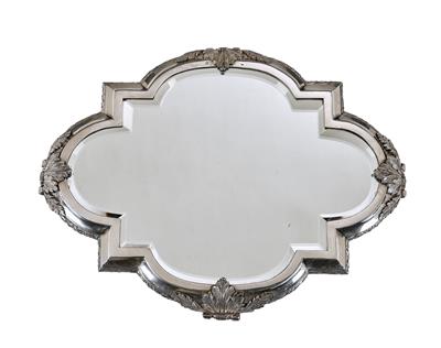 A Pair of Mirror Trays from Vienna, - Silver and Russian Silver