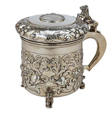 A Tankard from Scandinavia, - Silver and Russian Silver