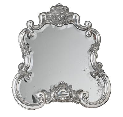 A Late Biedermeier Standing Mirror from Vienna, - Argenti e Argenti russo