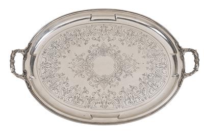 A Tray from Vienna, - Silver and Russian Silver