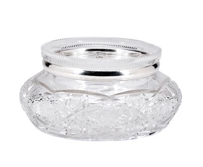 "Fabergé" - a Caviar Tray from Moscow, - Silver and Russian Silver