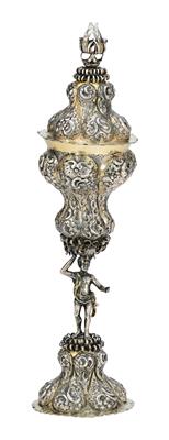 A Historicist Covered Goblet from Germany, - Silver and Russian Silver