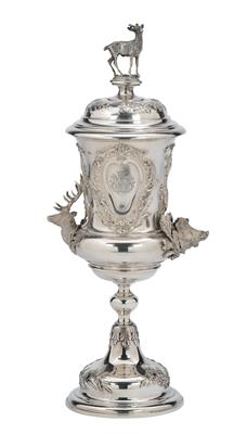J. C. Klinkosch - a Hunting Goblet, - Silver and Russian Silver