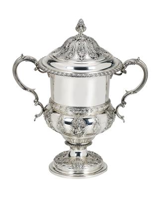 A Covered Goblet from London, - Silver and Russian Silver