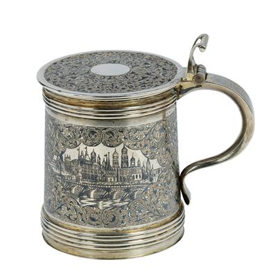 A Niello Tankard from Moscow, - Silver and Russian Silver