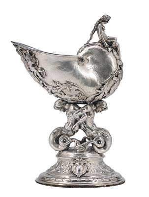 A Nautilus Goblet from Vienna, - Argenti e Argenti russo