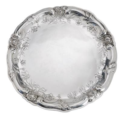 A Tray from Vienna, - Silver and Russian Silver