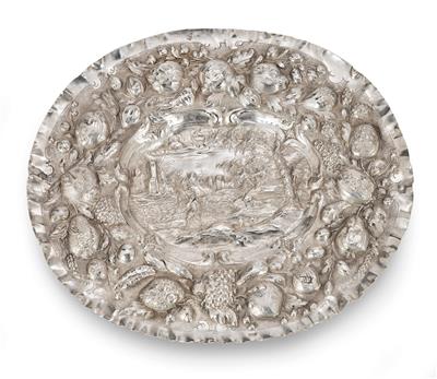 A Baroque Presentation Plate from Augsburg, - Argenti e Argenti russo