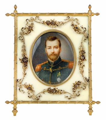 A Frame by Fabergé, Workmaster Michael Perchin, from Saint Petersburg, - Argenti e Argenti russo