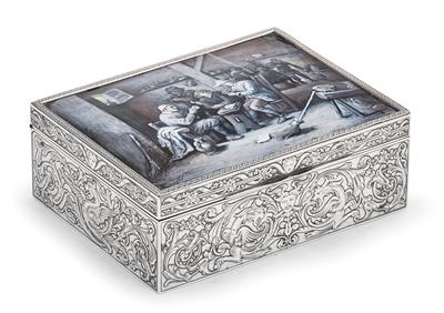 A Covered Box from France, - Stříbro a ruské stříbro