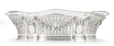 A Jardinière, - Silver and Russian Silver