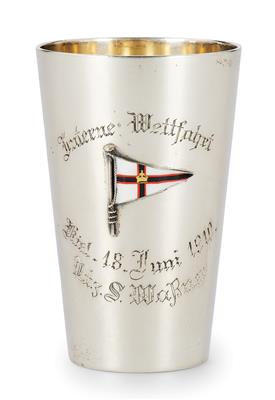 An Imperial German Yacht Club Beaker, - Stříbro a ruské stříbro