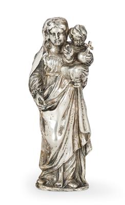 Madonna and Child, - Silver and Russian Silver