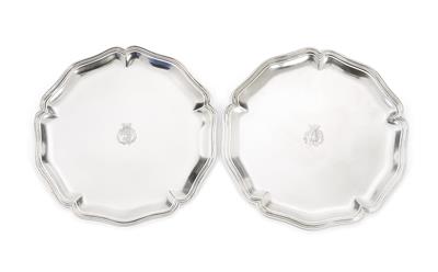 A Pair of Trays from Germany, - Argenti e Argenti russo
