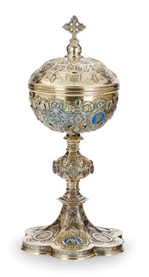 A Ciborium from Paris, - Silver and Russian Silver