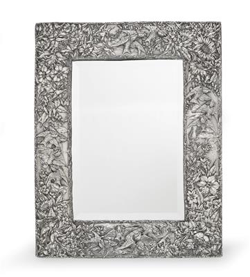 A Standing Mirror, - Silver and Russian Silver