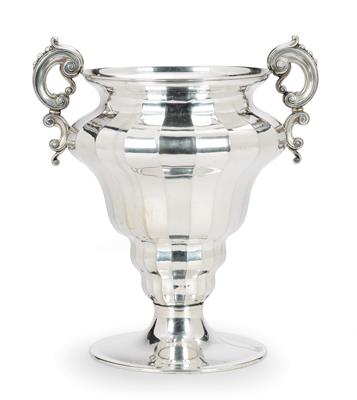 A Vase, - Silver and Russian Silver