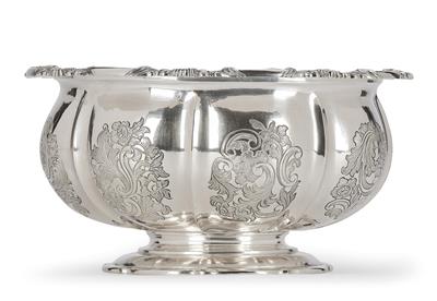 A Biedermeier Bowl from Vienna, - Silver and Russian Silver