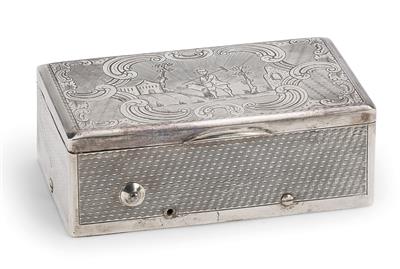 A Musical Box from Vienna, - Silver and Russian Silver