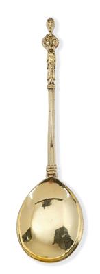 A Herm Spoon from Zurich, - Stříbro a ruské stříbro