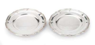 Two Plates from Vienna, - Silver and Russian Silver