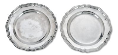 Two Plates of the Knights of Malta, - Silver