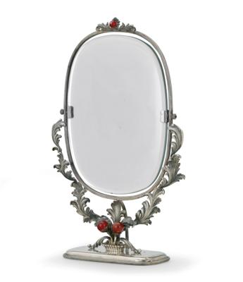 A Standing Mirror by Buccellati, - Silver