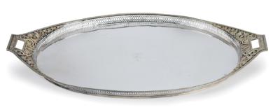 A Large Tray from Moscow, - Silver
