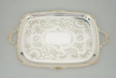 A Large Tray from Sheffield, - Stříbro