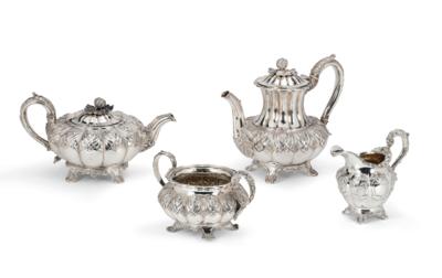 A William IV Tea and Coffee Service from London, - Argenti