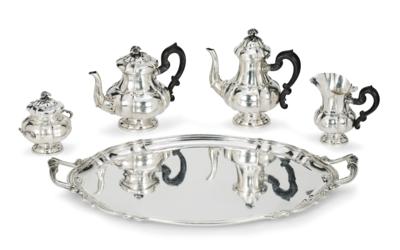 A Coffee and Tea Service from Milan, - Stříbro